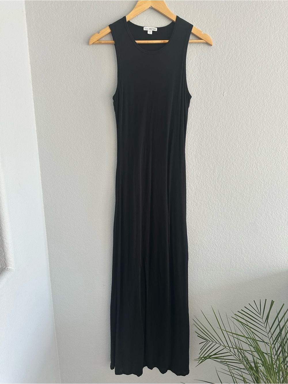 James Perse Standard Black Sleeveless A-Line Maxi Dress Size 0